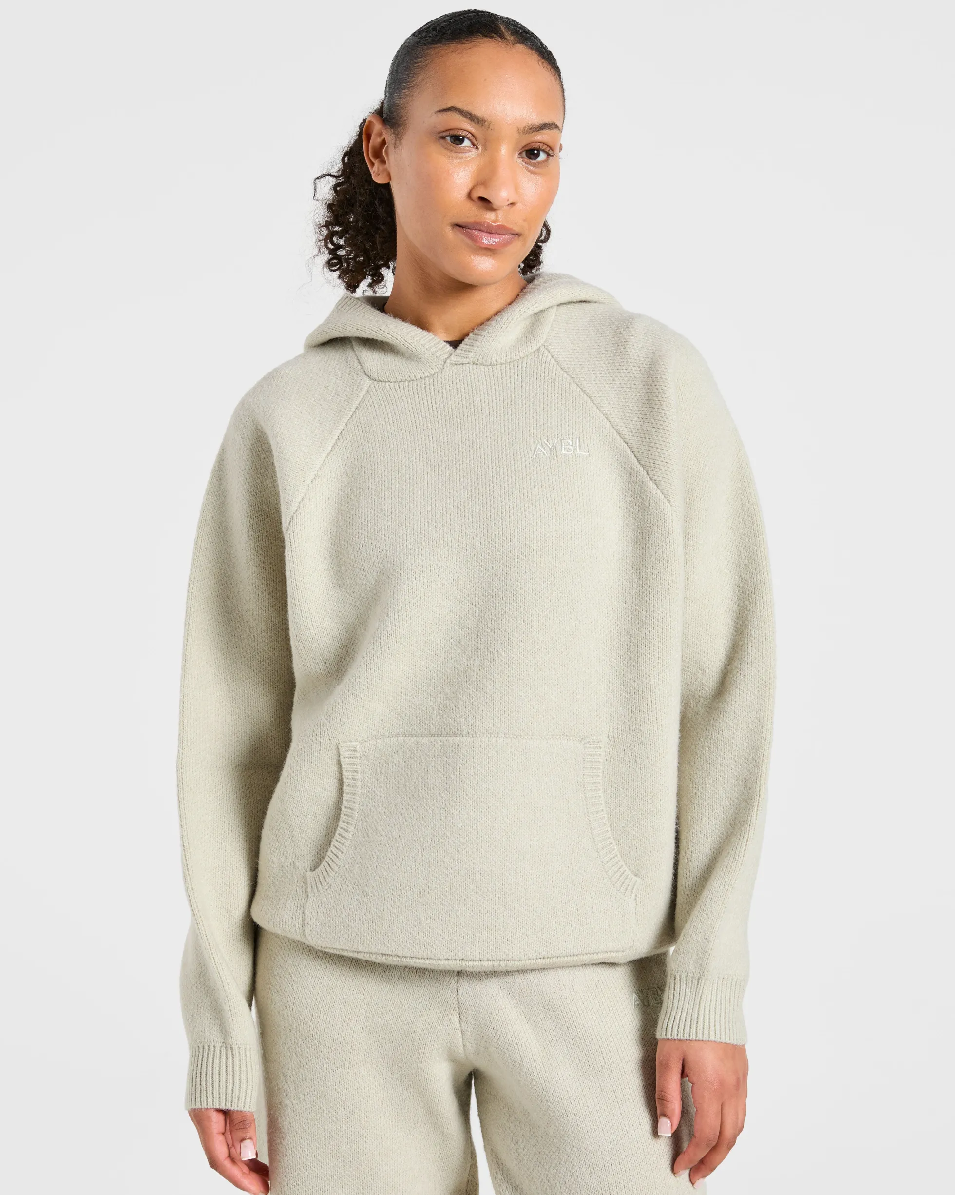 Soft Oversized Knitted Hoodie