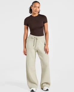Soft Oversized Knitted Straight Leg Joggers