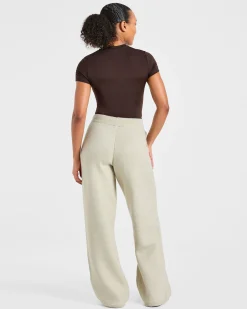 Soft Oversized Knitted Straight Leg Joggers