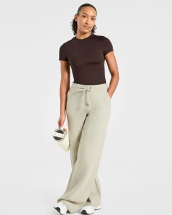 Soft Oversized Knitted Straight Leg Joggers