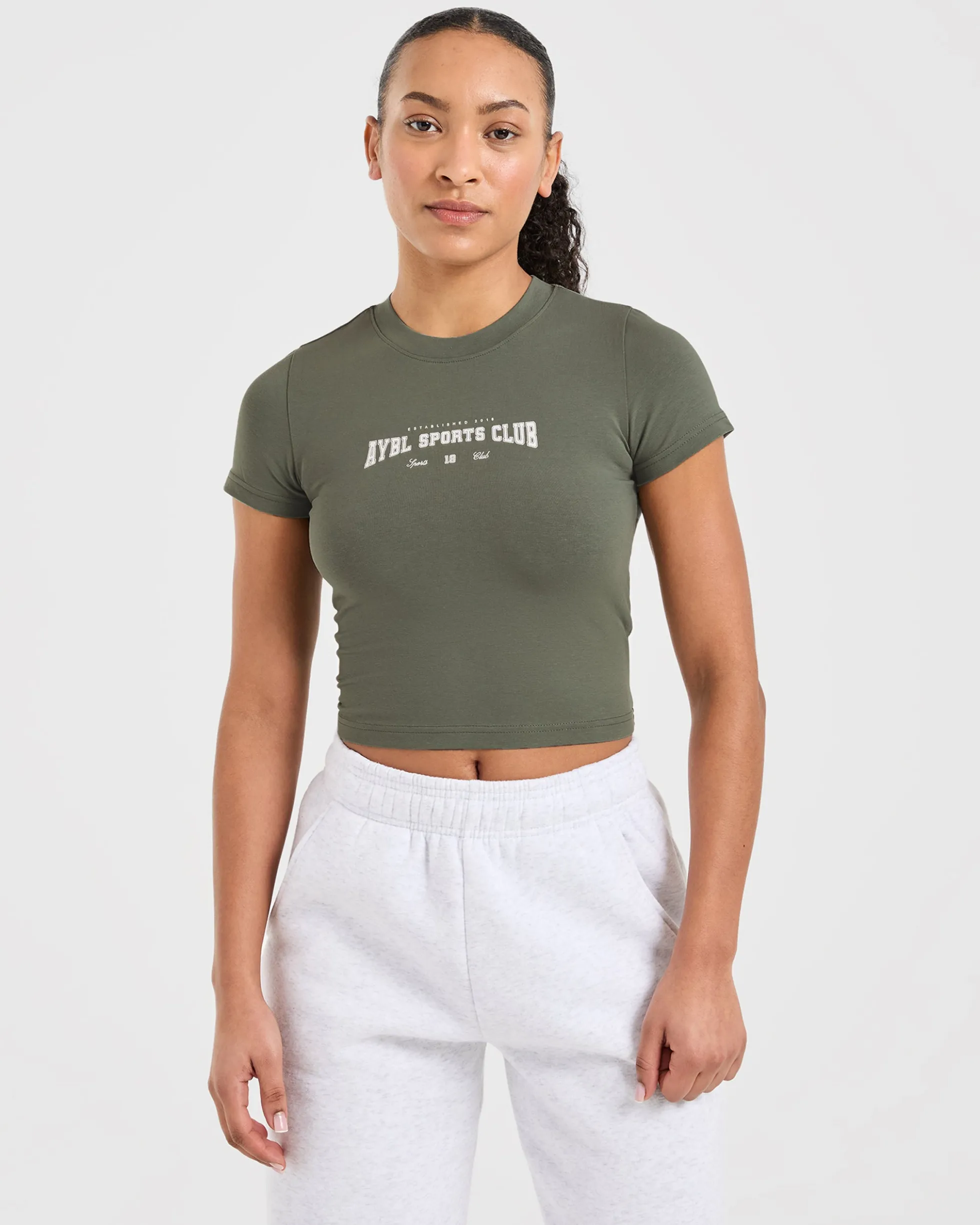 Sports Club Varsity Baby Tee