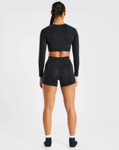 Staple Long Sleeve Crop Top