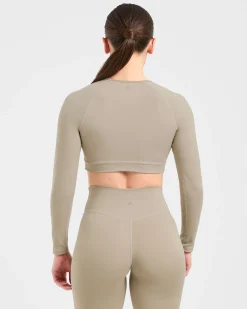 Staple Long Sleeve Crop Top