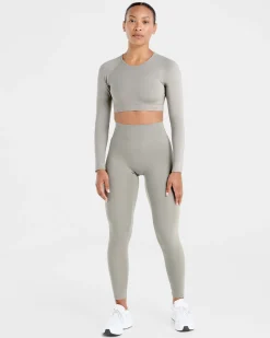 Staple Long Sleeve Crop Top