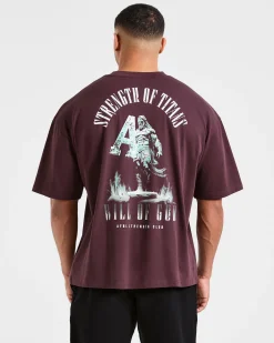 Strength Of Titans Oversized T Shirt