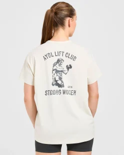 Strong Women Graphic Oversized T Shirt