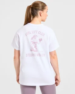 Strong Women Graphic Oversized T Shirt