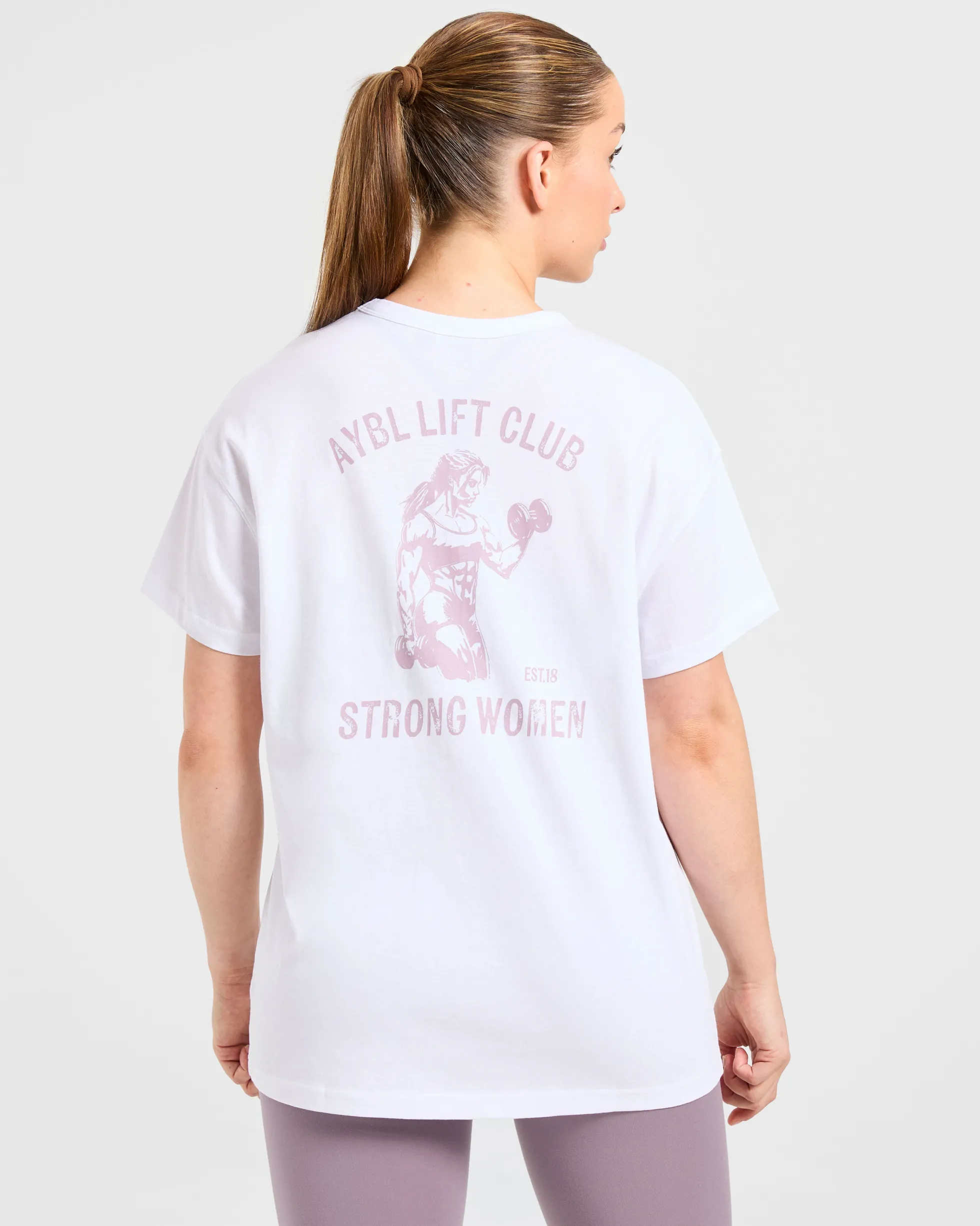Strong Women Graphic Oversized T Shirt