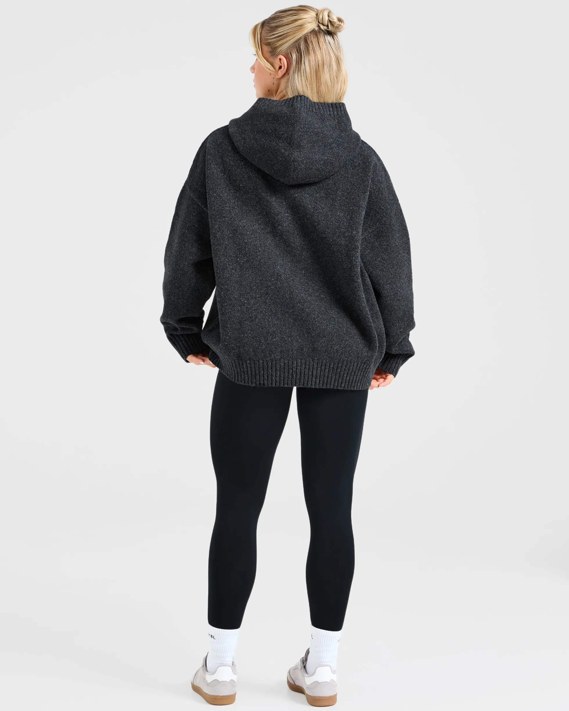 Varsity Oversized Knitted Hoodie