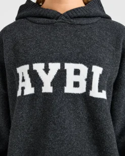 Varsity Oversized Knitted Hoodie