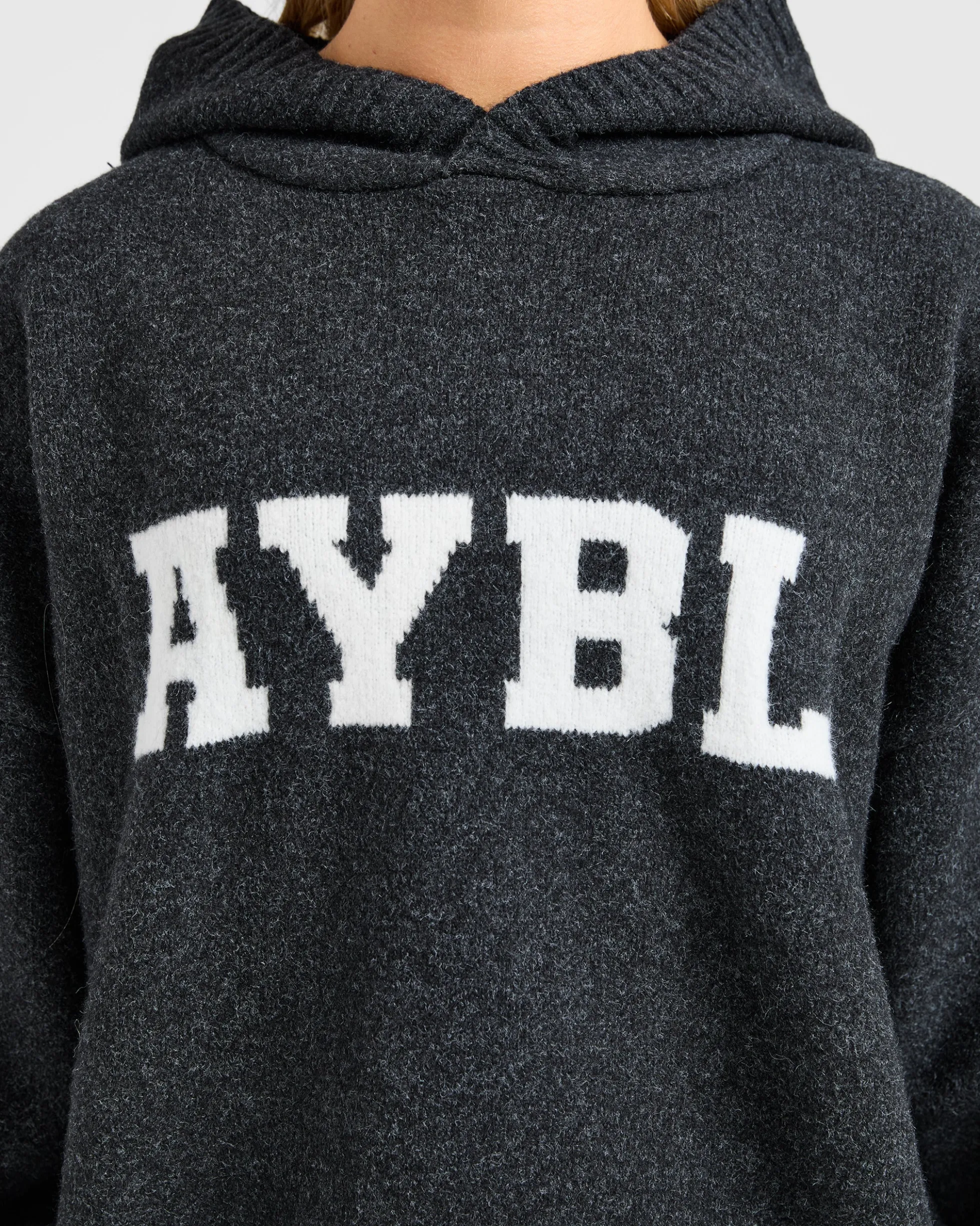 Varsity Oversized Knitted Hoodie