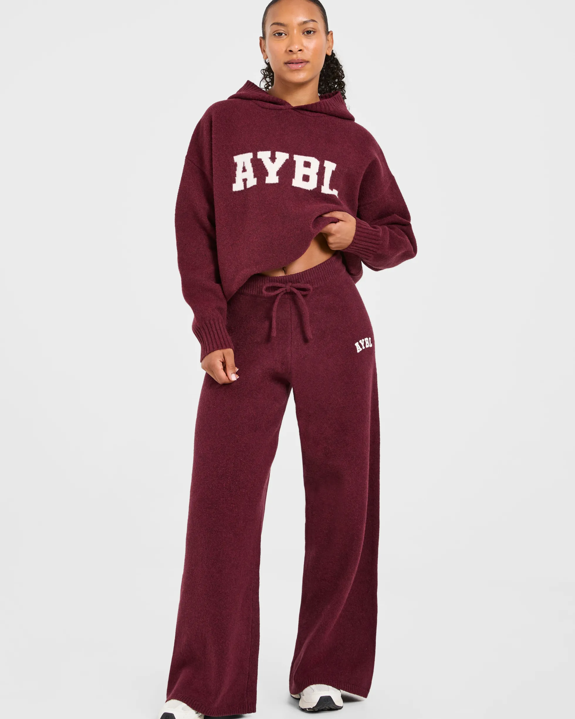 Varsity Oversized Knitted Joggers