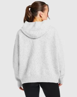 Varsity Oversized Knitted Hoodie