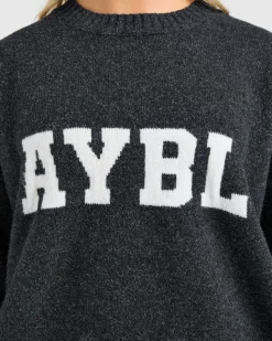 Varsity Oversized Knitted Sweater