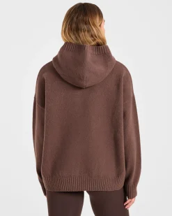 Varsity Oversized Knitted Hoodie