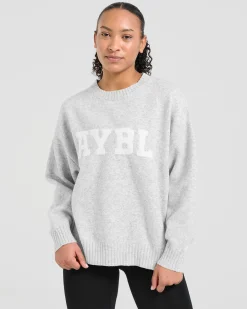 Varsity Oversized Knitted Sweater