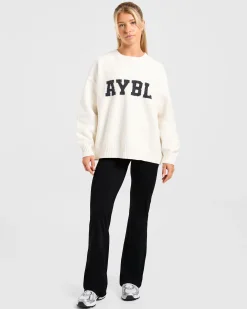 Varsity Oversized Knitted Sweater
