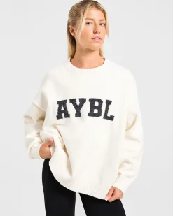 Varsity Oversized Knitted Sweater
